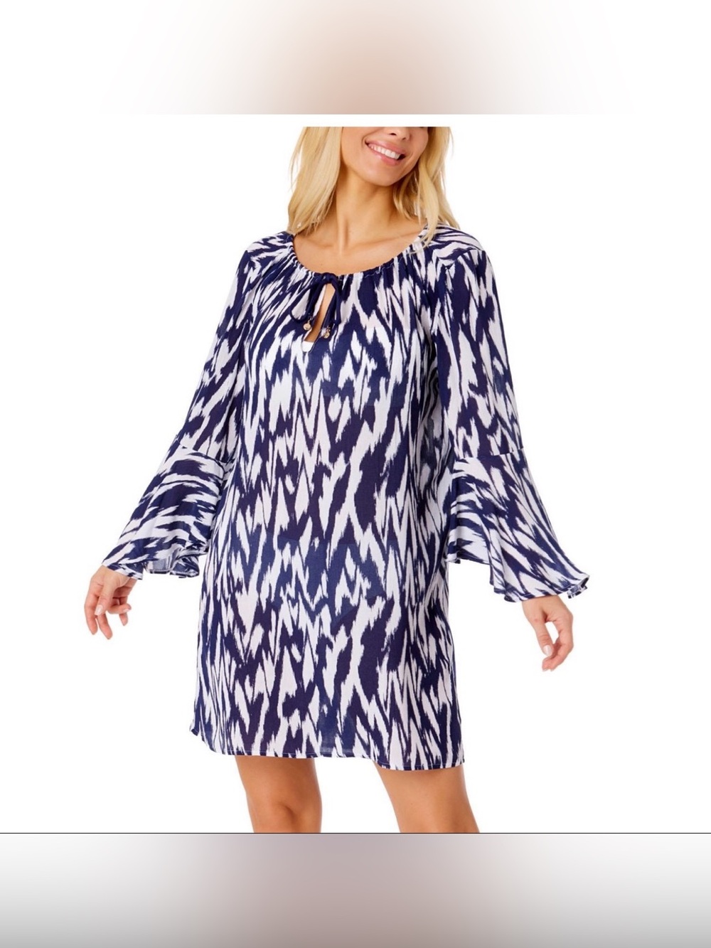 New Blue And White Women’s Swim Coverup Dress Size XL/XXL